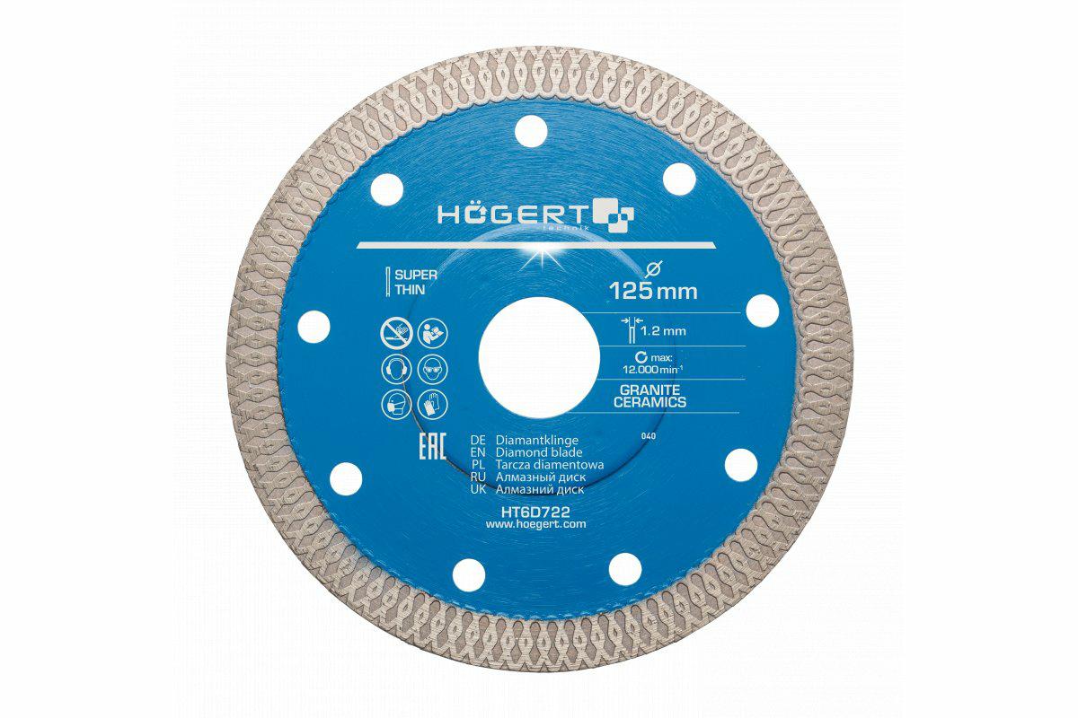 Hogert diamantschild 125mm voor keramiek