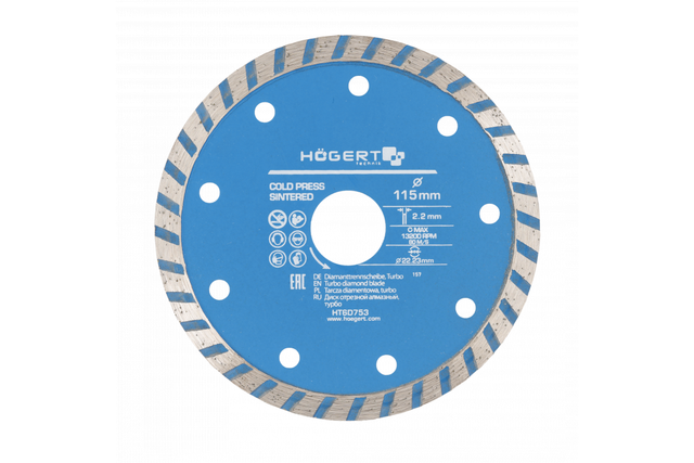 Hogert diamantschild 115x22,2 turbo
