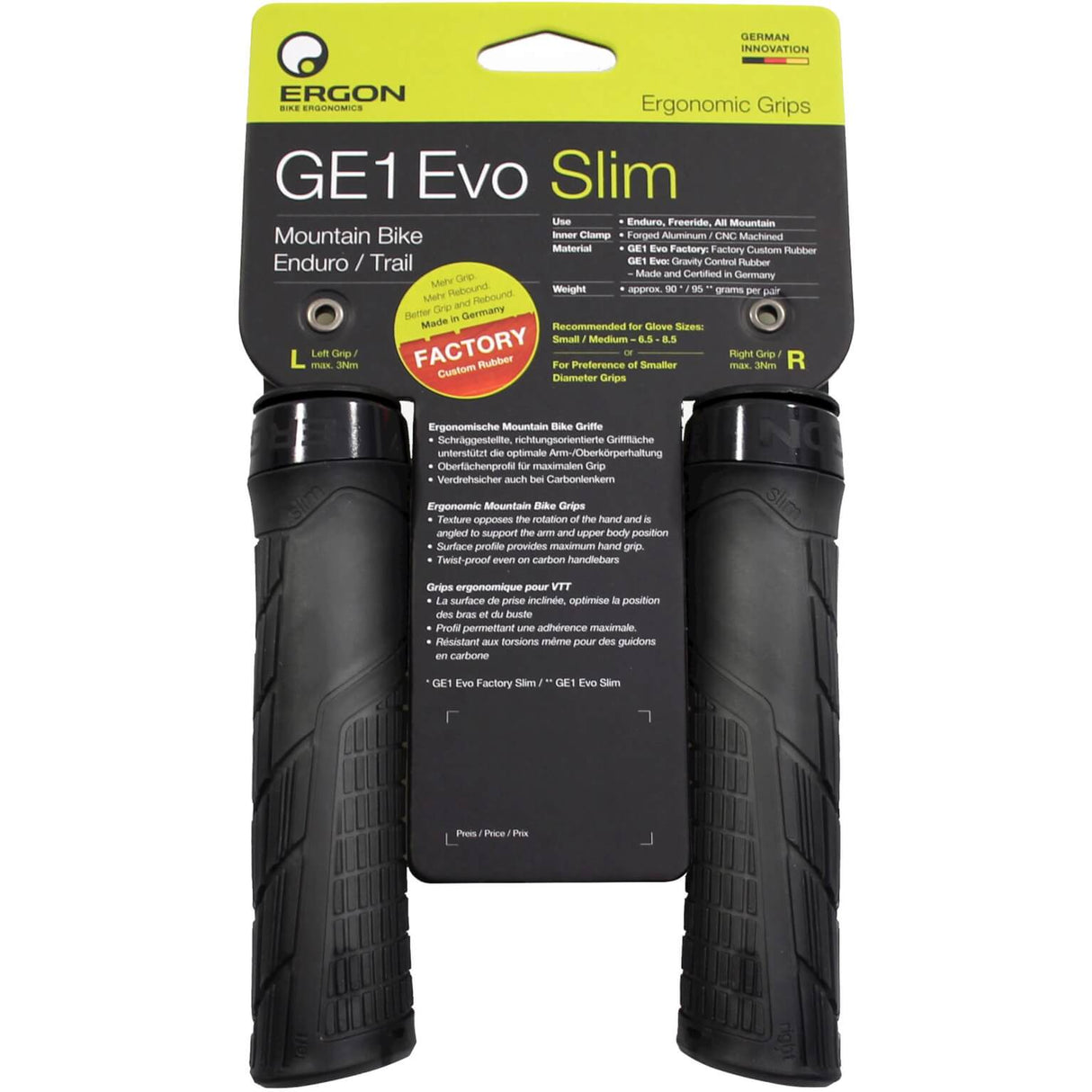 Ergon obsługuje GE1 Evo Factory Slim Frozen Black