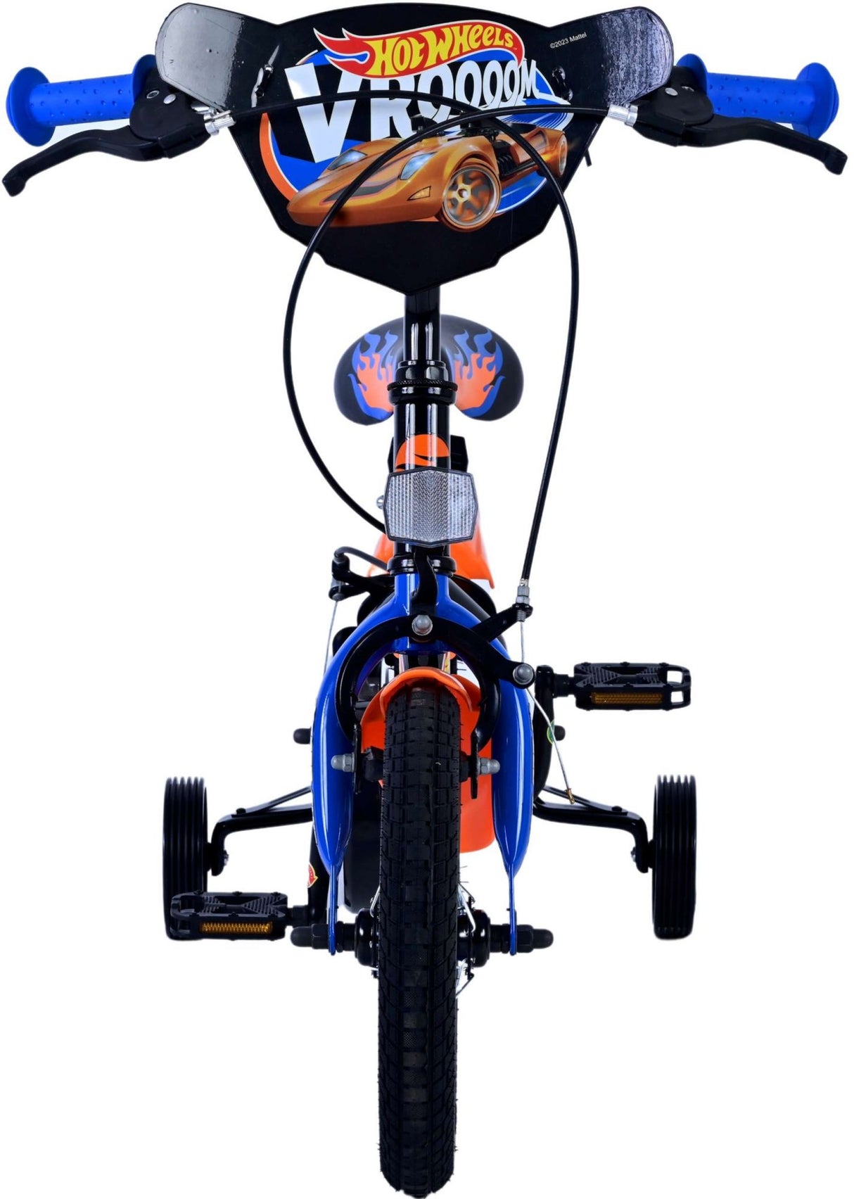 Hot Wheels Children's Bike Boys 12 Inch Black Orange Blue Two Hand brakes