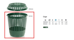 Prosperplast groene mandkooi 60l