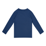 Pure tones | donkerblauw uv zwemshirt met lange mouwen