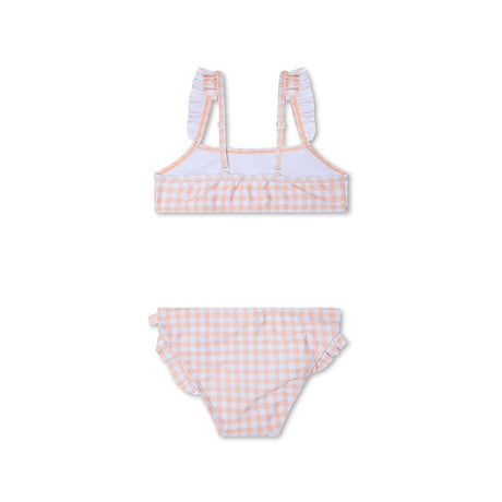 Sunset grid | oranje wit meisjes uv bikini