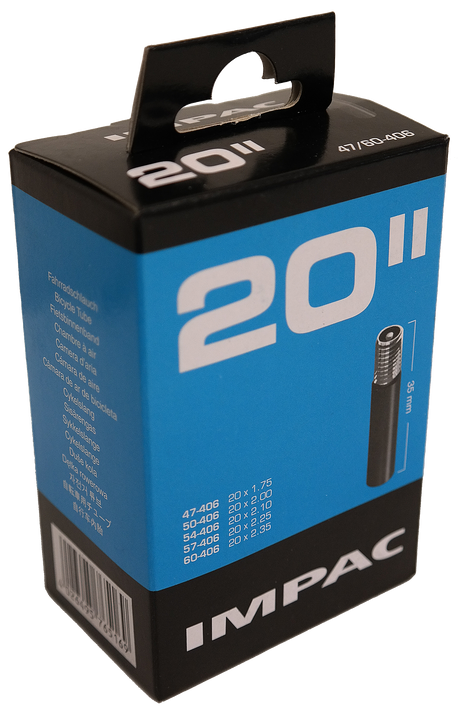 Impac Binnenband (by Schwalbe) AV20 20x1.75 ETRTO 40 60-406 Ventiel: auto schraderventiel 35mm