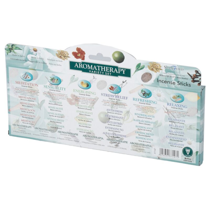 37147 aromatherapie - stamford hex wierook stokjes gift box 6 pakjes