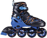 Move inline skates : stripes zwart blauw (562410) maat 34 37