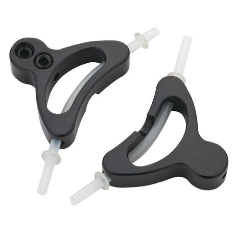 Jagwire alloy straddle cable carrier with liner (2pcs) - black