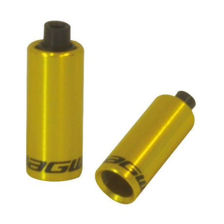 Jagwire end caps hooded - 5mm brake - alloy (30pcs) - gold