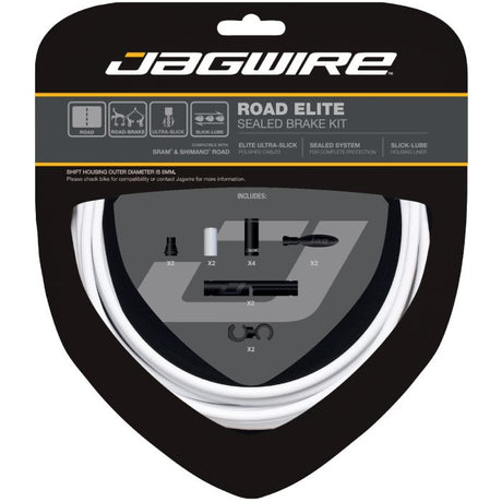 Jagwire road elite sealed brake kit - white
