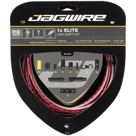 Jagwire 1x elite link shift kit - red