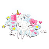 Unicorn magic 90 stuks gerecyclede kinderlegpuzzel