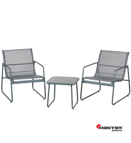 Master set van balkonmeubilair faro 2 stoelen + tafel