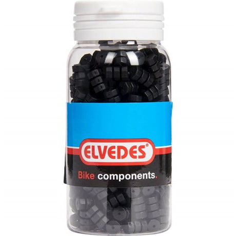 Elvedes Rubberen O-ringen voor rem schakelkabel ø1,1-1,5mm zwart (potje met 250 stuks)