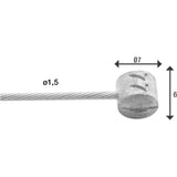 Elvedes REM Binnenkabel 2250 mm T-Nippel 6427RVS-49