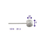 Elvedes rem binnenkabel 2250mm gegalvaniseerd ø1,5mm t-nippel (op kaart)