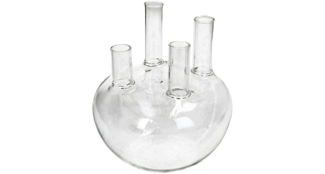 Vase glass clear 15x15x17cm
