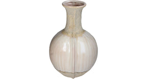 Stoneware vase beige 29x23x46cm