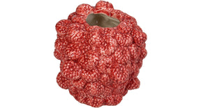 Vase raspberry dolomite red 12.3x12.3x12.6cm