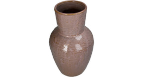 Vase stoneware old pink 19.5x19.5x32cm