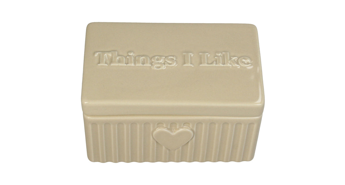 Keepsake box things i like dolomite beige 15x9x9cm