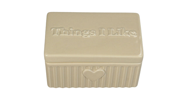 Keepsake box things i like dolomite beige 15x9x9cm