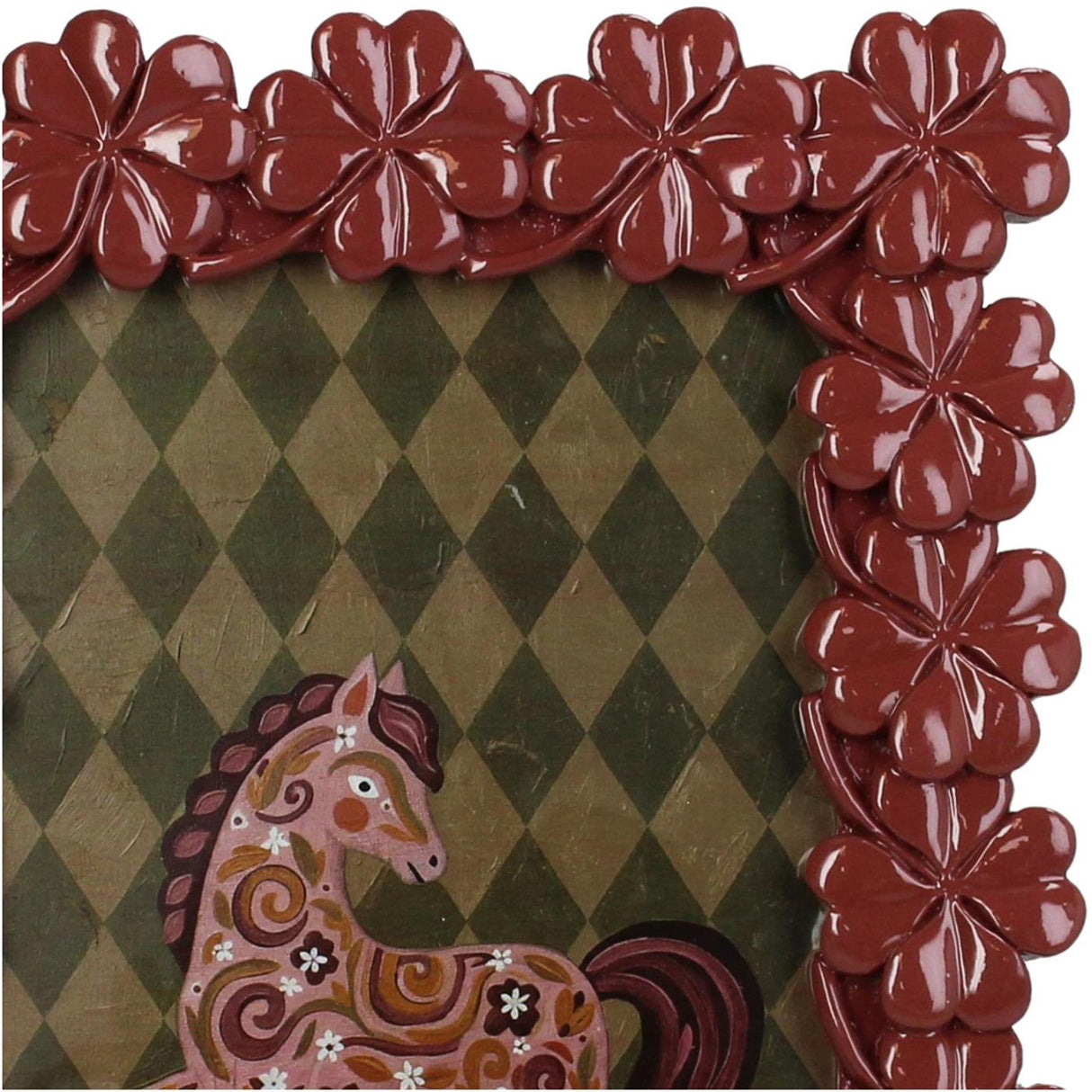 Kersten fotolijst klaver vier polyresin mauve 10x15cm