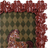 Kersten fotolijst klaver vier polyresin mauve 10x15cm