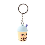 Boba de bubble tea foodiemals 3d pvc sleutelhanger