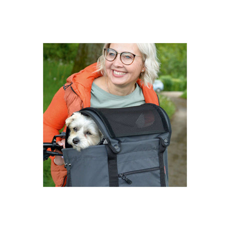 Klickfix zonnescherm voor doggy tas zwart