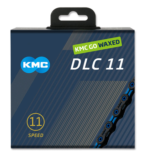Kmc ketting dlc11 black blue 118s waxed