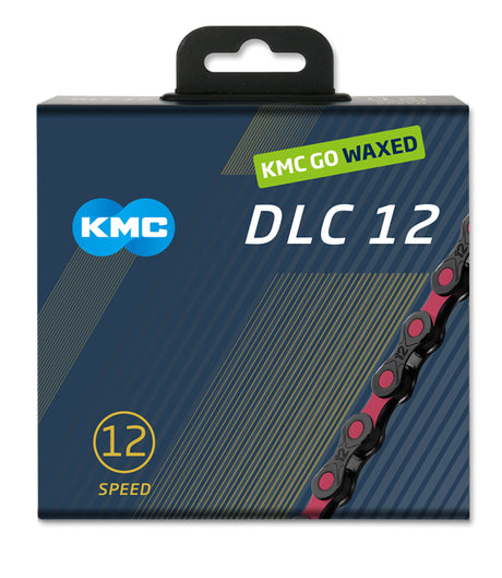 Kmc ketting dlc12 black pink 126s waxed