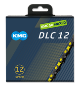 Kmc dlc12 waxed yellow derailleur chain
