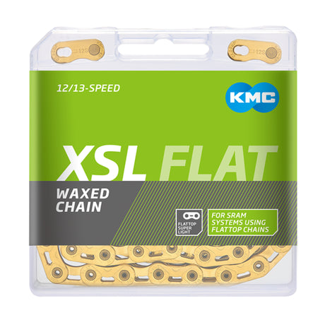 Kmc x-flat sl gold chain 12 13 fach 126gl waxed