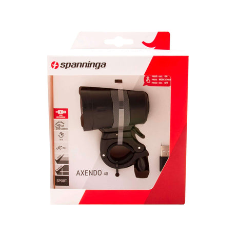 koplamp Axendo 40 Lux USB-oplaadbaar 65 mm zwart