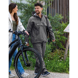 Mirage regenjas rainfall closed jacket - maat xl - gemaakt van polyester soft touch - earl grey