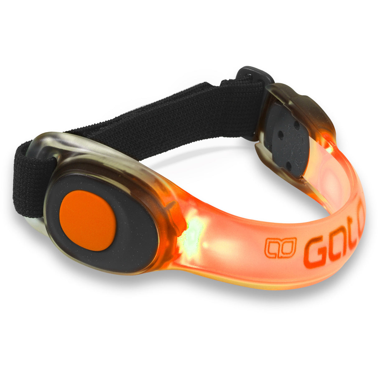 Outwet armband led usb one size neon oranje