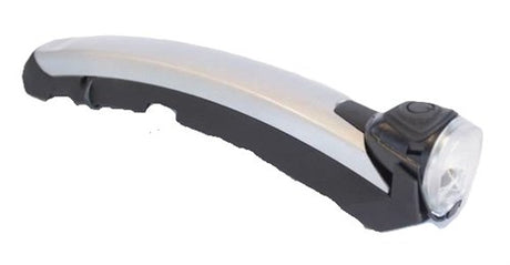 Koplamp Gazelle Fenderlight V2 naafdynamo - zilver zwart