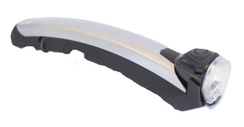 Koplamp Gazelle Fenderlight V2 naafdynamo - zilver zwart