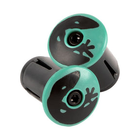 Lizard skins dsp bar tape plugs - bianchi celeste