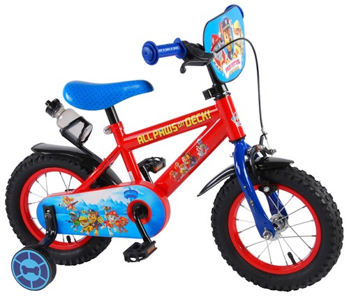 Paw Patrol Children's Bike - Boys - 12 Inch - Red Blue