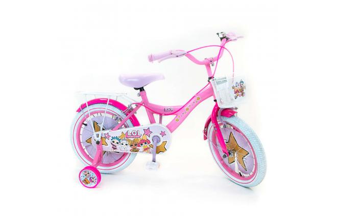 LOL Surprise Kinderfiets Meisjes 16 inch Roze Twee Handremmen