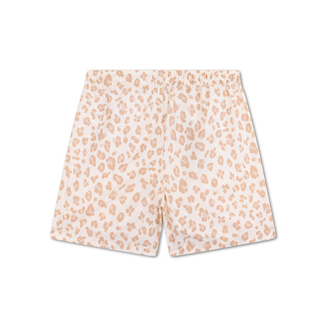 Leopard | beige meisjes uv zwemshort