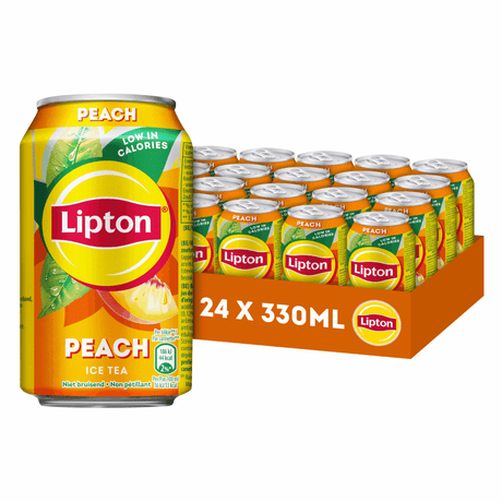 Lipton ice tea peach no bubbles blik (24x 33cl)