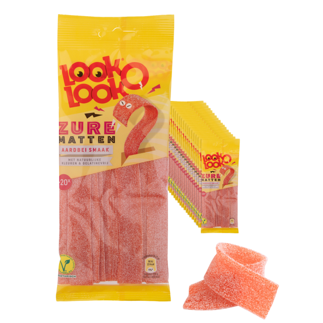 Look o look look-o-look zure matten aardbei (18x125gr)