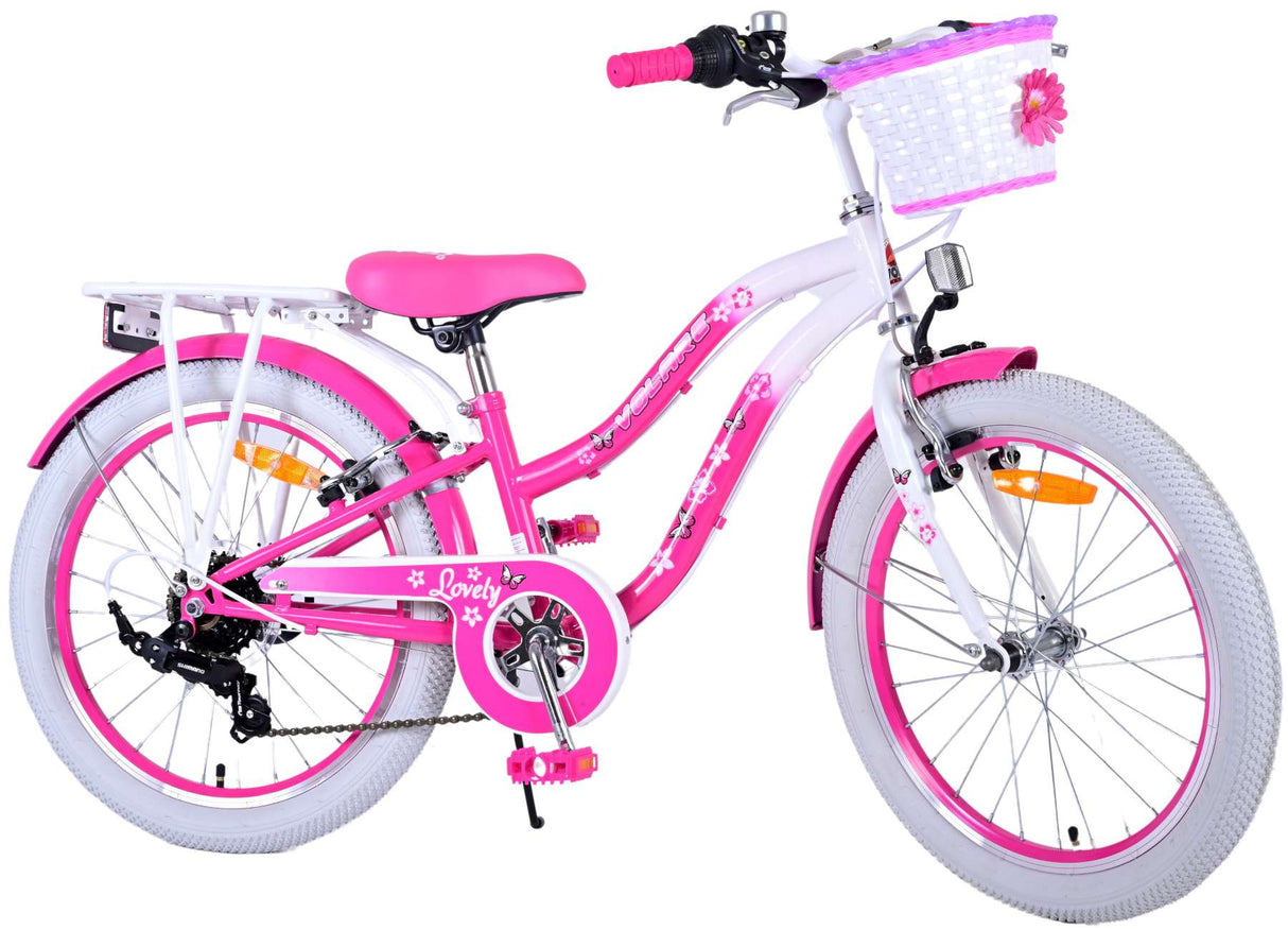 Volare Lovely Children's Bike Girls 20 pulgadas Pink 7 Gears