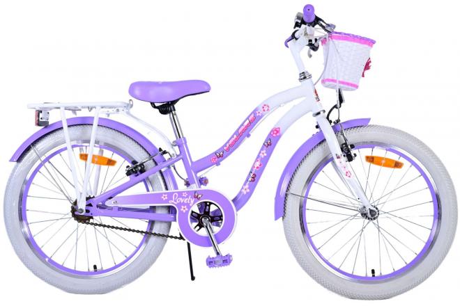 Volare lovely kinderfiets meisjes 20 inch paars twee handremmen