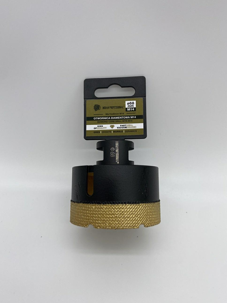 Diamanten kroon m14 68mm droog boren indiaas professional