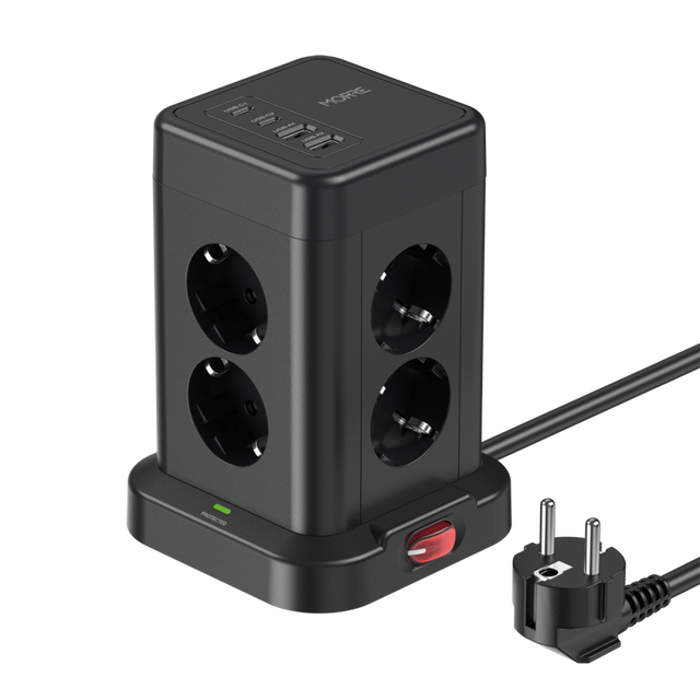 Morre power strip 12w1 8gniazd 2xusb-c 2xusb-a 12w 2m