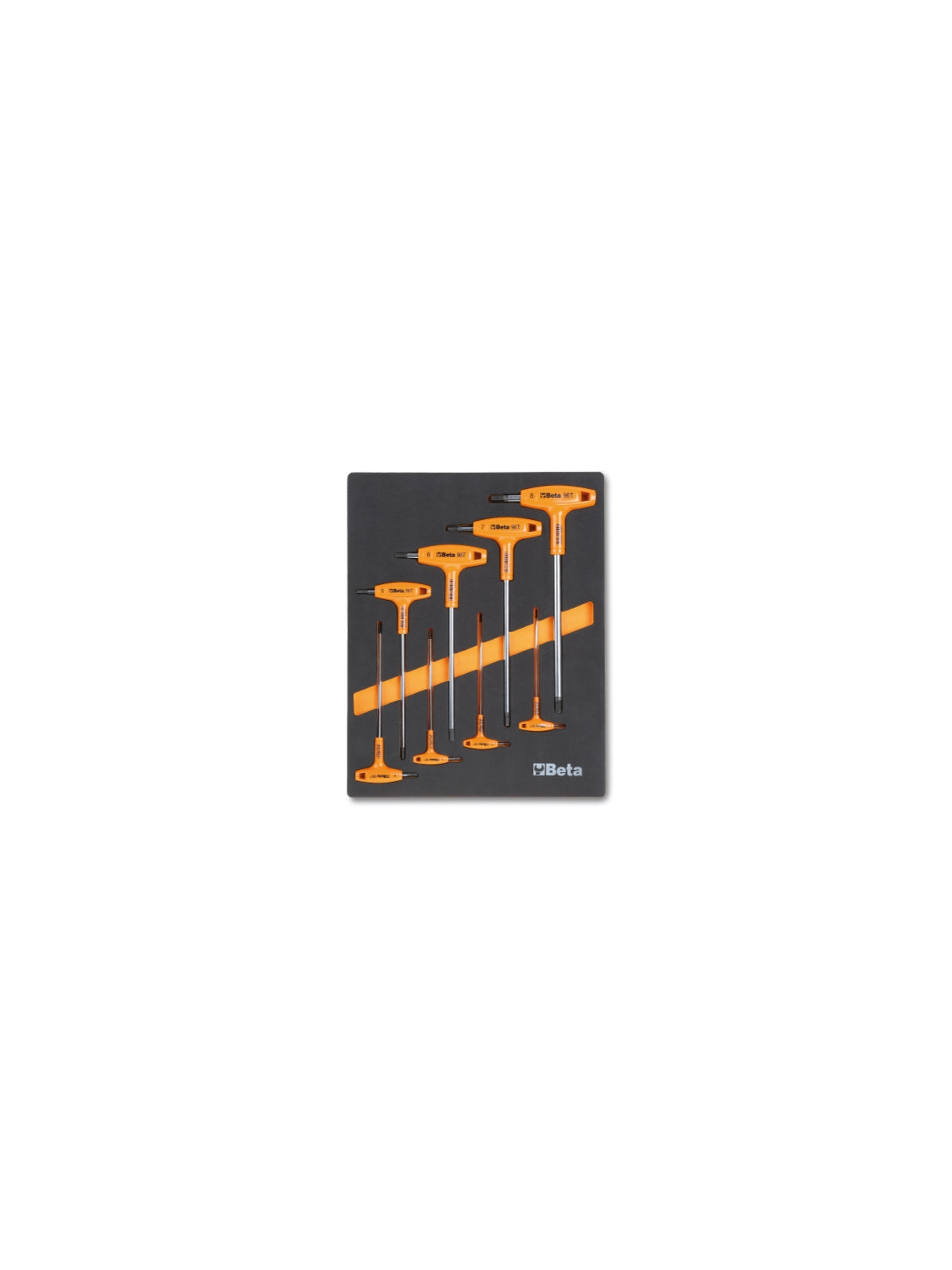 Beta inbussleutel set t handvat 8-delig met inlay