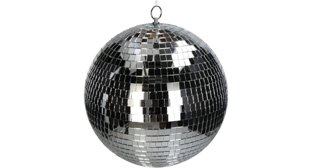 Ornament disco ball silver 30x30x32cm